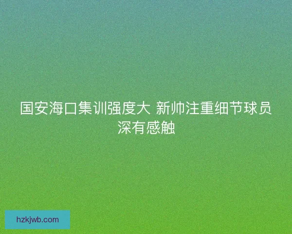 国安海口集训强度大 新帅注重细节球员深有感触